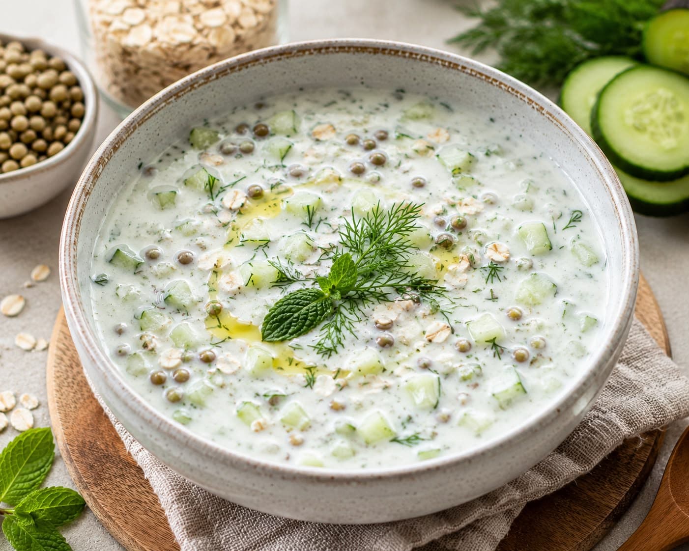 Bağırsak Dostu Mercimekli Cacık